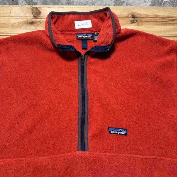 Vintage 90s Patagonia Synchilla Marsupial 1/2 Zip Fleece Pullover Jacket Size XL - Picture 2 of 11